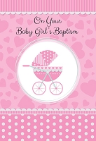 01196 - $2.80 Retail Each - Baby Baptism Girl Greeting Cards PKD 6 - Value